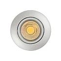 Downlight A 5068 BIO pivotant LED IP40, chromé mat, couvert de poudre gradable