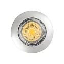 Downlight A 5068 BIO pivotant LED IP40, chrome, couvert de poudre gradable