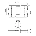 nobilé Connecteur LED SMD 5050/5630 rigide, lot de 5