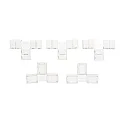 Connecteur en T LED SMD 3528 2 pôles, lot de 5