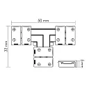 nobilé Connecteur en T LED SMD 5050/5630 2 pôles, lot de 5