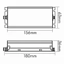 Unité d’alimentation Led EL-150-24V IP67 avec câble ouvert, constante de tension, commutable, argent