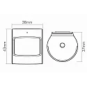 nobilé Capteur de mouvement contrôlable par Bluetooth, blanche