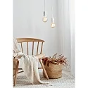 Pendant luminaire HANG, E27, IP20, white