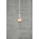 Pendant luminaire HANG, E27, IP20, white