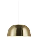Luminaire à suspension CERA E27 IP20, scintillant, laiton, noir  