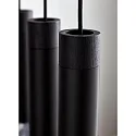 Pendant luminaire TILO, 5 flames, GU10, IP20, black