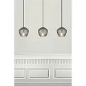Nordlux Luminaire à suspension ORBIFORM E27 IP20, laiton, couleurs fumée, noir  