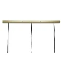 Nordlux Luminaire à suspension ORBIFORM 3 flammes E14 IP20, laiton, couleurs fumée, noir  