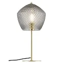 Nordlux Lampe de table ORBIFORM avec interrupteur, avec prise de courant E27 IP20, laiton brossé 