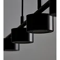 Nordlux Luminaire à suspension CLYDE 4 flammes IP20, noir, noir mat gradable