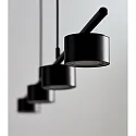 Nordlux Luminaire à suspension CLYDE 4 flammes IP20, noir, noir mat gradable
