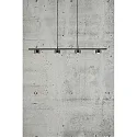 Nordlux Luminaire à suspension CLYDE 4 flammes IP20, noir, noir mat gradable