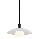 Nordlux Luminaire à suspension VERONA E27 IP20, blanc opale, noir , noir mat 