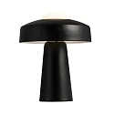 Nordlux Lampe de table TIME E27 IP20, blanc opale, noir , noir mat 