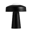 Nordlux Lampe de table TIME E27 IP20, blanc opale, noir , noir mat 
