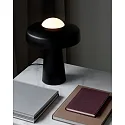 Nordlux Lampe de table TIME E27 IP20, blanc opale, noir , noir mat 