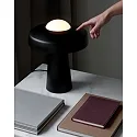 Nordlux Lampe de table TIME E27 IP20, blanc opale, noir , noir mat 