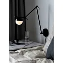Nordlux Wall luminaire CONTINA, G9, IP20, glass opal white, black