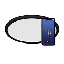 Nordlux ceiling luminaire OJA SMART 29 tunable white, Bluetooth controllable IP20, black matt dimmable