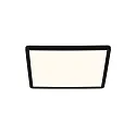 LED Ceiling luminaire OJA SQUARE 29 Bathroom luminaire, 14,5W, 3000/4000K, 1600lm, IP54, ring black