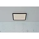 Nordlux LED Ceiling luminaire OJA SQUARE 29 Bathroom luminaire, 14,5W, 3000/4000K, 1600lm, IP54, ring black