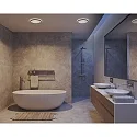 Nordlux LED Ceiling luminaire OJA 42 Bathroom luminaire, 19W, 3000/4000K, IP54, ring black