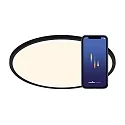 ceiling luminaire OJA SMART 60 tunable white, Bluetooth controllable IP20, black matt dimmable