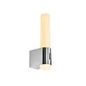 Luminaire de miroir HELVA NIGHT LED cylindrique, avec interrupteur IP44, chrome, scintillant gradable