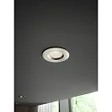 Plafonnier encastré DORADO SMART lot de 1 IP65, nickel brossé gradable