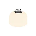 Lampe suspendue à accu KETTLE 22 PORTABLE dimmable IP65, noir , blanc mat gradable