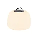 Lampe suspendue à accu KETTLE 36 PORTABLE dimmable IP65, noir , blanc mat gradable