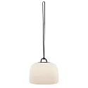 Nordlux battery pendant luminaire KETTLE 36 PORTABLE dimmable IP65, black, white matt dimmable