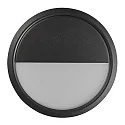 Luminaire mural d'extérieur AVA SMART LIGHT rond, programmable IP54, noir mat gradable