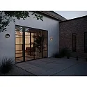 Luminaire mural d'extérieur AVA SMART LIGHT rond, programmable IP54, noir mat gradable