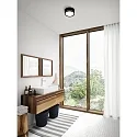 Luminaire mural d'extérieur AVA SMART LIGHT rond, programmable IP54, noir mat gradable