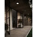 Luminaire mural d'extérieur AVA SMART LIGHT rond, programmable IP54, noir mat gradable