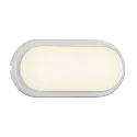 Nordlux LED Outdoor Wall luminiare CUBA ENERGY, oval, 7W, 3000K, 700lm, IP54, white, glass opal white