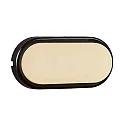 LED Outdoor Wall luminaire CUBA BRIGHT, oval, 14W, 3000K, 1600lm, IP54, white, glass opal white