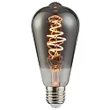 Ampoule Edison forme d'ampoule DECO ST64 SPIRAL ST64 clair E27 4,5W 140lm 1800K 360° CRI 80 gradable dégager