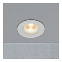 Nordlux Downlight STARKE rond IP20, scintillant, blanche gradable