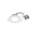 Nordlux downlight SIEGE IP65, glossy, white 