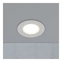 Nordlux downlight SIEGE IP65, glossy, white 