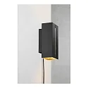Nordlux wall luminaire CURTIZ IP20, black matt dimmable
