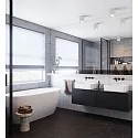 Luminaire de salle de bain LANDON LONG IP44, blanche gradable