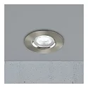 Nordlux Plafonnier encastré DON SMART RGB Tunable White, RGB IP65, nickel brossé gradable