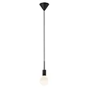 Luminaire à suspension PACO à 1 flamme E27 IP20 mat, noir