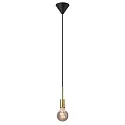 Nordlux Luminaire à suspension PACO à 1 flamme E27 IP20 mat, laiton, noir