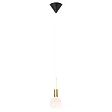 Nordlux Luminaire à suspension PACO à 1 flamme E27 IP20 mat, laiton, noir
