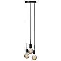Nordlux Pendant luminaire PACO, 3 flames, E27, black